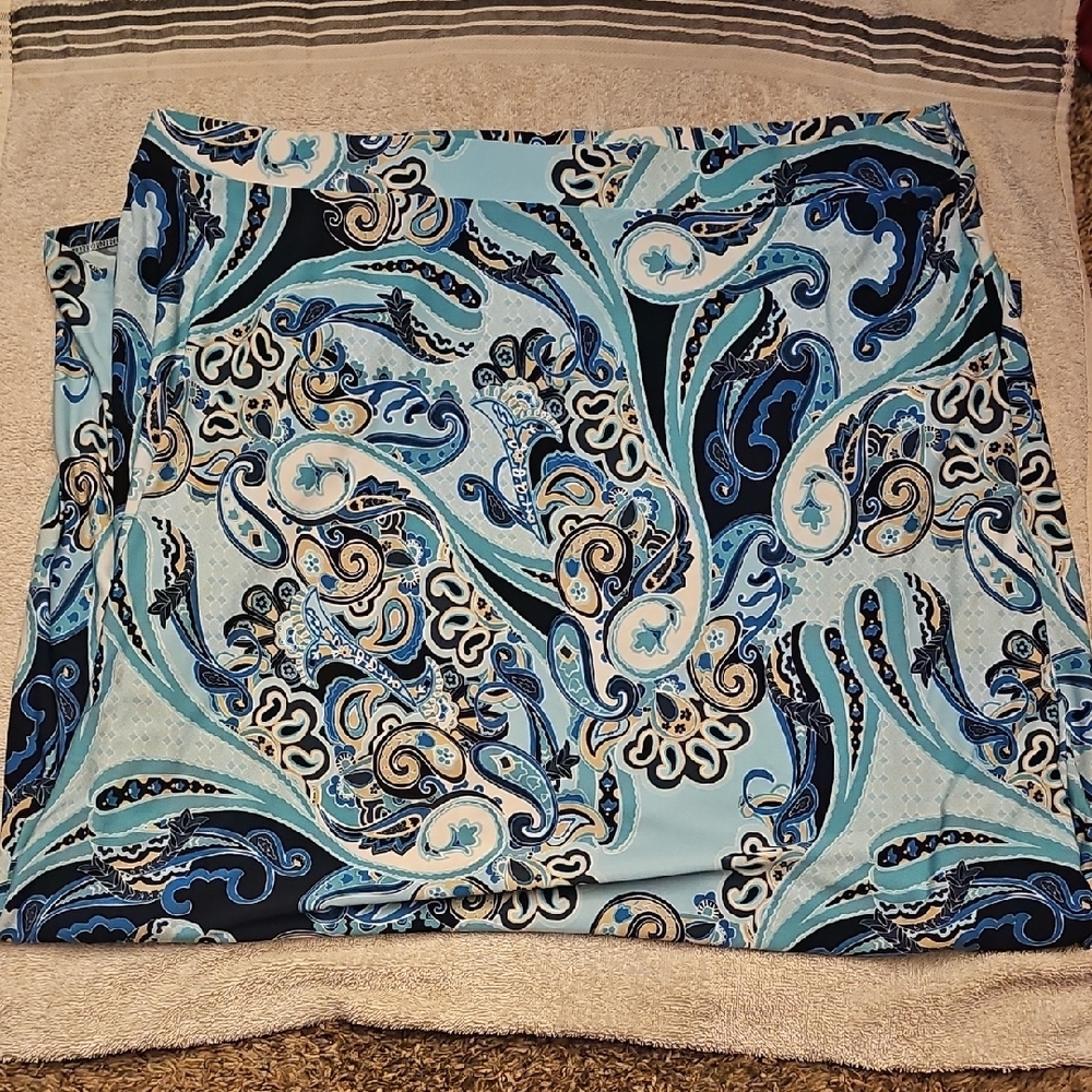 Cato Blue and Black Maxi Skirt - Picture 2 of 2